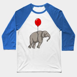 Elephant with Balloon Baseball T-Shirt